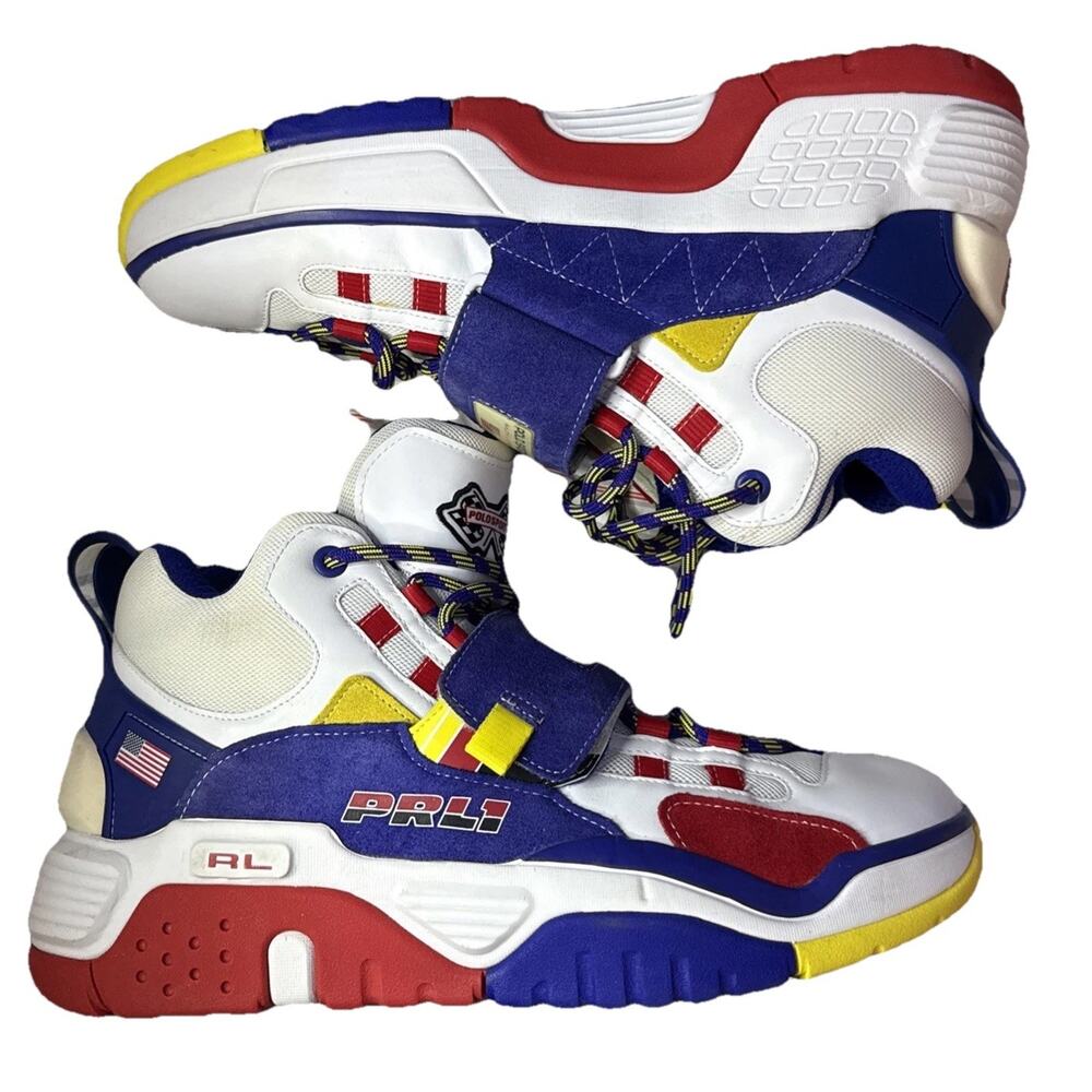 PS100-SK-HTL Polo Sport Ralph Lauren Colorblock Rare! Men’s Size 14 High Topi